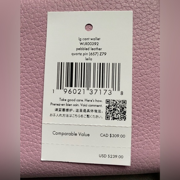 Kate Spade Pink Large Continental Wallet NWT - Picture 3 of 10